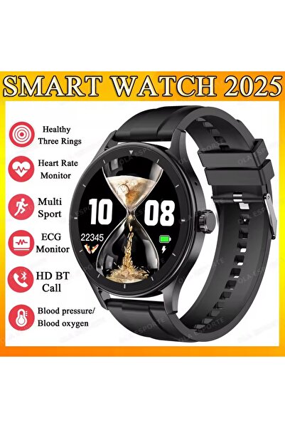 Choice ساعة ذكية سوداء موديل 2026، هدية مثالية للنساء والرجال، ساعة رياضية لل...