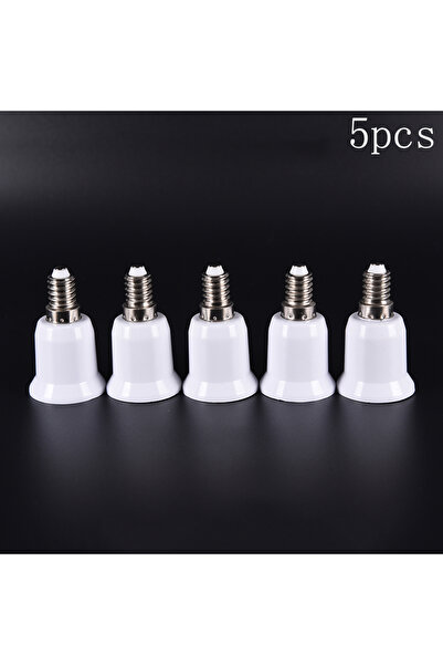 JETTING A 〔YY32〕5 Pcs E14 To E27 Base Screw Light Lamp Bulb Holder Adapter So...