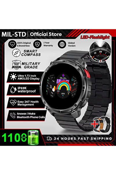 Choice ساعة ذكية جديدة من طراز T-Rex3 Ultra مزودة ببطارية كبيرة سعة 1100 مللي...