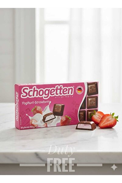 hijazigroup Schogetten Yoghurt-Strawberry chocolate Bar 100G