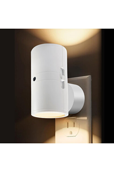 Choice EU 1Pc Modern LED Night Light Plug in 3 Colors Temperatures Dimmable N...