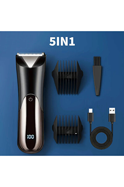 Choice ماكينة تشذيب شعر الجسم للرجال باللونين البرونزي والأسود، ماكينة حلاقة ...