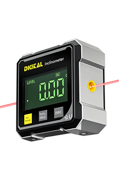OEM 5521 Dijital Eğim Ölçer | Açı Ölçer | Mıknatıslı | Çift Çizgi Lazerli | Ş...