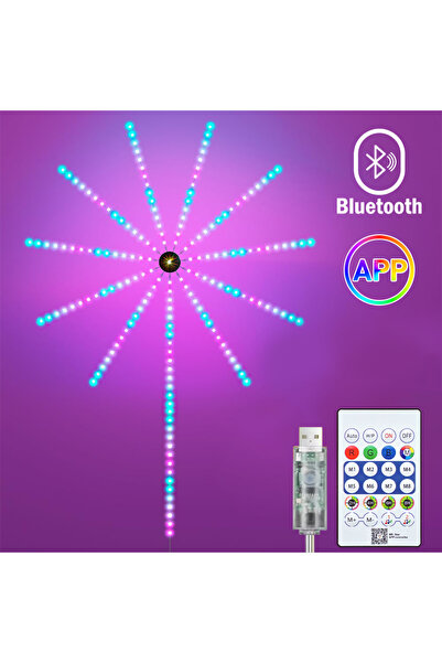 Choice ST-RGB-YHD RGBIC Firework Strip Lights LED Bluetooth APP Control Neon ...