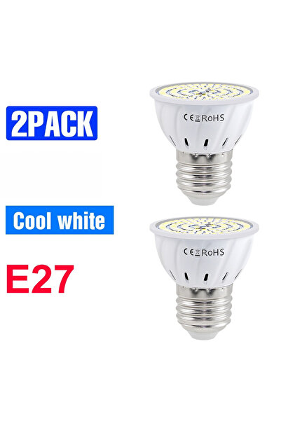Choice 80leds 9W E27 Cold White 9W LED High Brightnes Spotlight Indoor E27 Th...