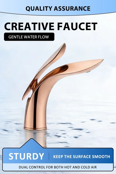 Vitakit Creative Single Handle Basin Faucet | Hot & Cold Mixer, Gentle Water ...