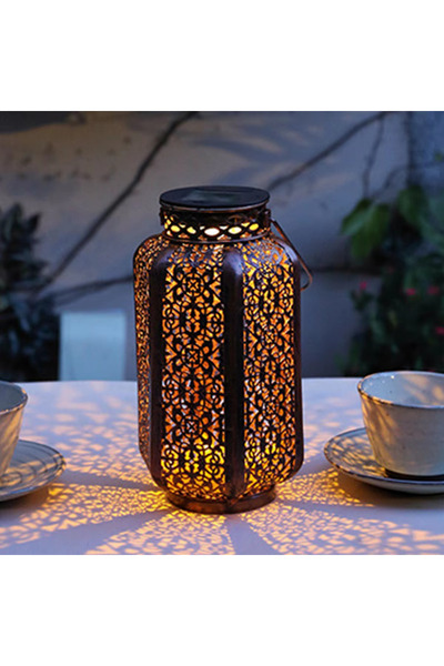 Choice مصباح LED أبيض دافئ يعمل بالطاقة الشمسية، فانوس معلق يعمل بالطاقة الشم...