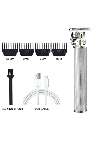 Choice 061- ماكينة حلاقة كهربائية سيلفر ميش للرجال، ماكينة حلاقة احترافية، أد...