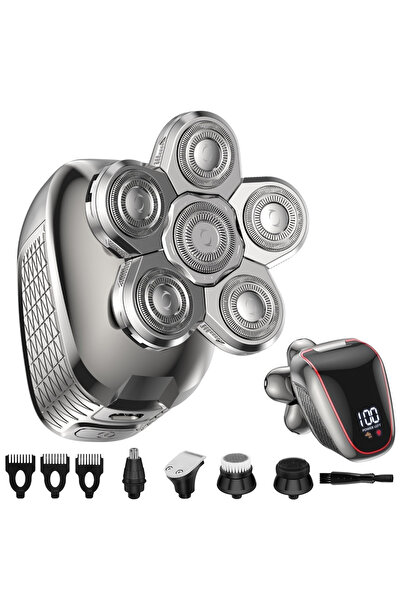 Choice Silver Sweker Head Shaver for Bald Men Electric Razor with Detachable ...