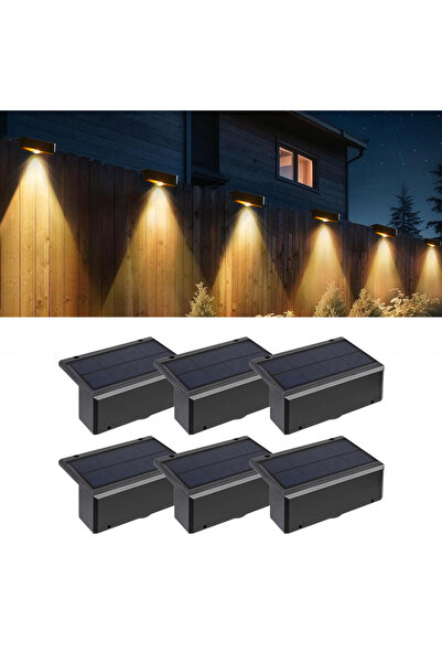 Choice Warm 6PCS LED Solar Wall Lights Outdoor Wireless Solar Powered Lamps I...