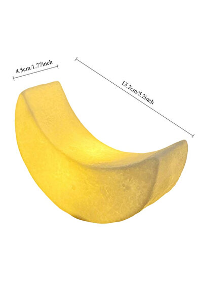 Choice مصباح ليلي إبداعي LED على شكل قمر يعمل ببطاريات 3AA، بتصميم كرتوني، مز...