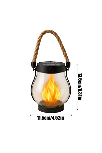 Choice فانوس شعلة يعمل بالطاقة الشمسية للهالوين، ضوء LED مقاوم للماء وميض مع ...