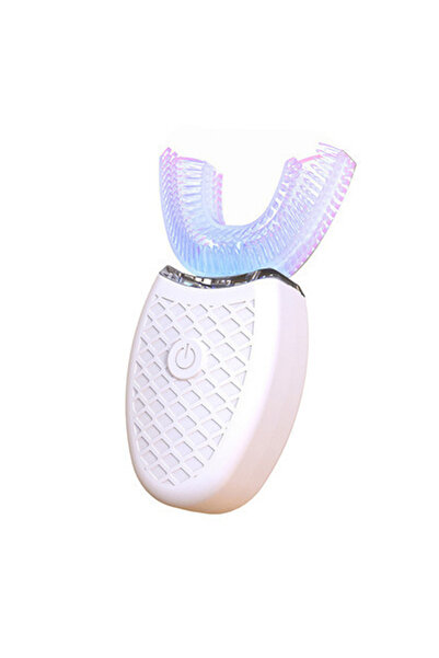 Choice3 فرشاة أسنان بيضاء على شكل حرف U، رأس سيليكون ذكي بزاوية 360 درجة، فرش...