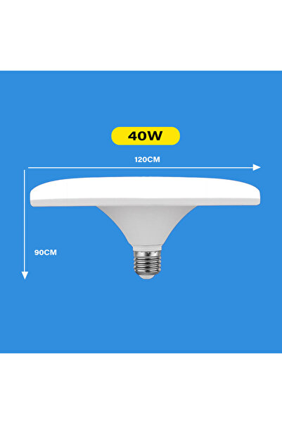 Choice مصباح LED فائق القوة 40 واط 220 فولت بقاعدة E27، موفر للطاقة، إضاءة دا...