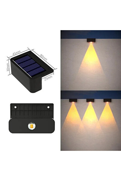 Choice مصباح جداري شمسي واحد دافئ مزود بمصباح LED واحد، أو 1/2/4 مصابيح، مقاو...