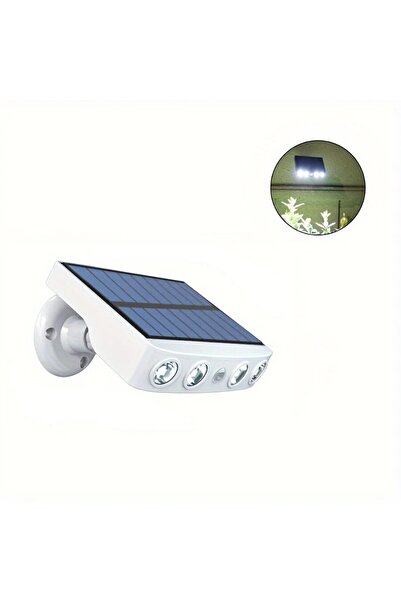 Choice White - white light 4 LED Powerful Solar Security Lights Outdoor Decor...