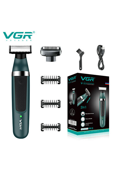 Choice USB VGR Electric Shaver Hair Trimmer Professional 2 in 1 Shaver Razor ...