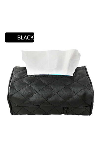 HALAMODO Elegant Car Chair Back Mounted Creative Tissue Holder Leather Case