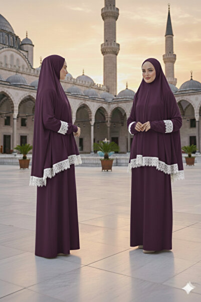 Defkay طقم فستان صلاة نسائي عصري أنيق مكون من قطعتين