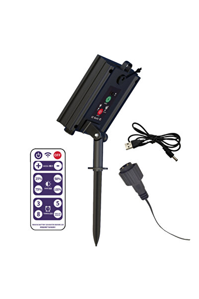 Alloet Set Solar Panel Controller 3.7V 1200mAh LED Light String Control Box w...