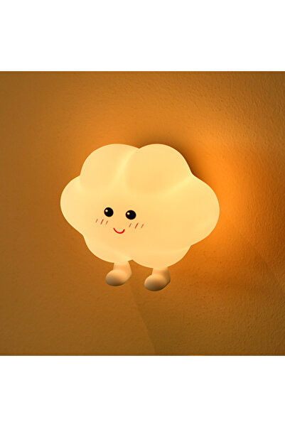 Choice مصباح ليلي سيليكوني على شكل سحابة بنجمة LED، قابل لإعادة الشحن، مناسب ...