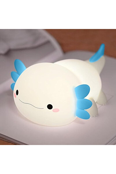 Choice1 blue Night Light for Kids,Cute Purple Axolotl Lamp ,LED Squishy Nurse...
