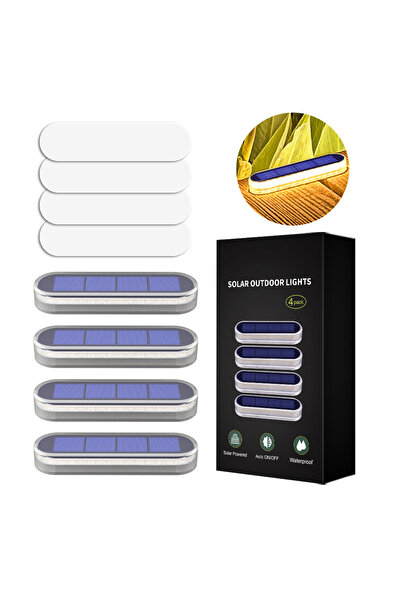 Choice مجموعة من 4 مصابيح إضاءة شمسية عالية الجودة للدرج، مقاومة للماء بمعيار...