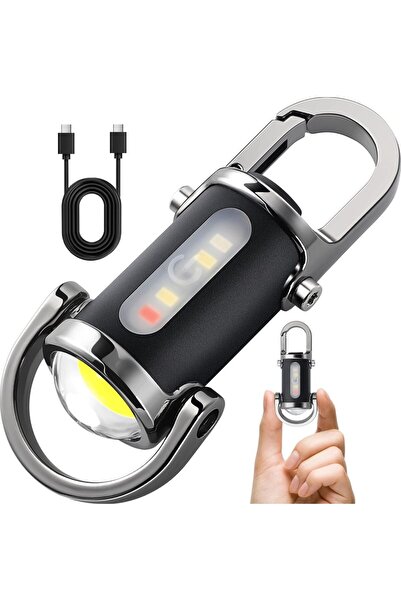 Choice مصباح يدوي LED صغير قابل لإعادة الشحن عبر منفذ USB، من النوع B، يُعلق ...