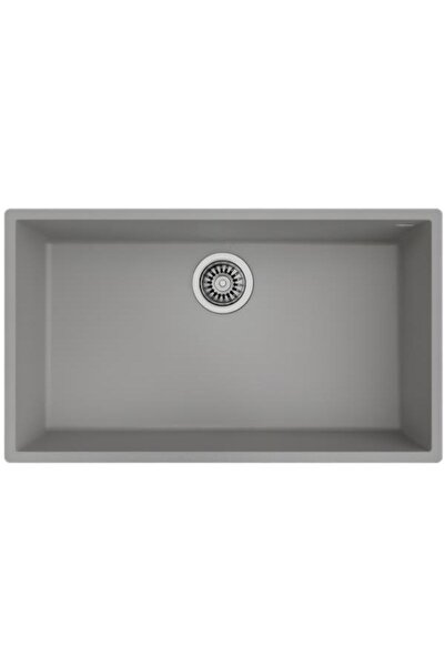 Square 72.40 Stone Grey Tezgah Altı Granit Eviye