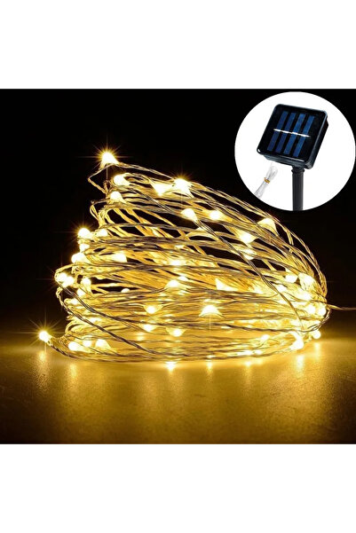 Choice سلسلة إضاءة خارجية تعمل بالطاقة الشمسية بطول 22 مترًا، مزودة بـ 200 مص...