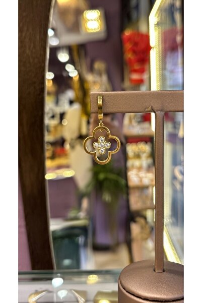 Hcollectıonnnn Çelik Yonca Küpe