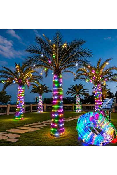 Choice9 32M-300LEDs سلسلة أضواء شمسية متعددة الألوان، مصابيح LED خارجية مقاوم...