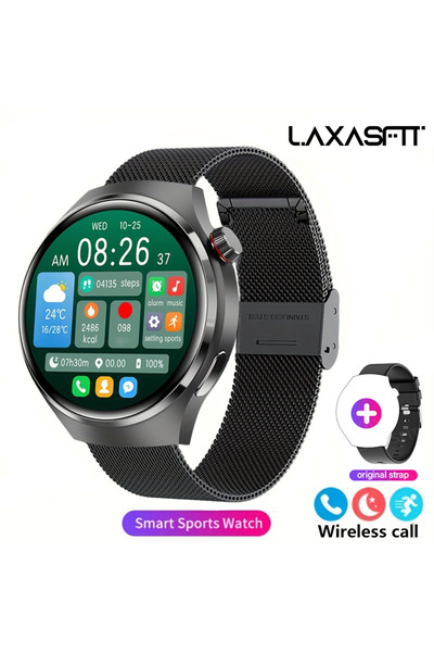 Choice ساعة لاكساسفيت 2025 الذكية الجديدة للرجال، لون أسود، شاشة عالية الدقة،...