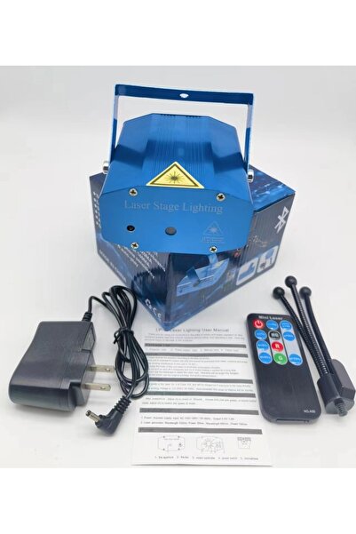 Choice أضواء ليزر صغيرة زرقاء بمقبس أوروبي، جهاز عرض ضوئي LED للمسرح والديسكو...