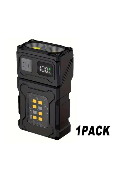 Choice مصباح يدوي LED قابل لإعادة الشحن، قابل للتعديل مغناطيسيًا، صغير الحجم،...