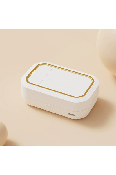 Choice white USB Rechargeable Contact Lens Sonic Cleaner Quick Lens Cleaning ...