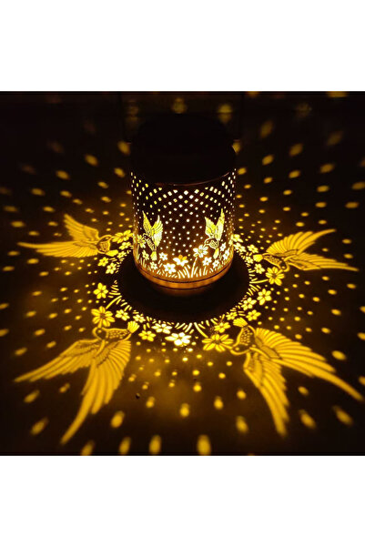 Choice فانوس فينغنياو 1 يعمل بالطاقة الشمسية، مصنوع من الحديد، بتصميم مجوف، م...