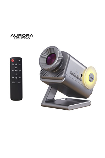 Choice US Gray AURORA LIGHTING 3D Projector Mini HD 3D Projector Night Light ...