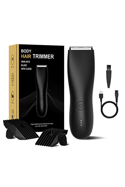Choice ماكينة حلاقة كهربائية سوداء للرجال لمنطقة العانة والجسم - طقم تشذيب مز...