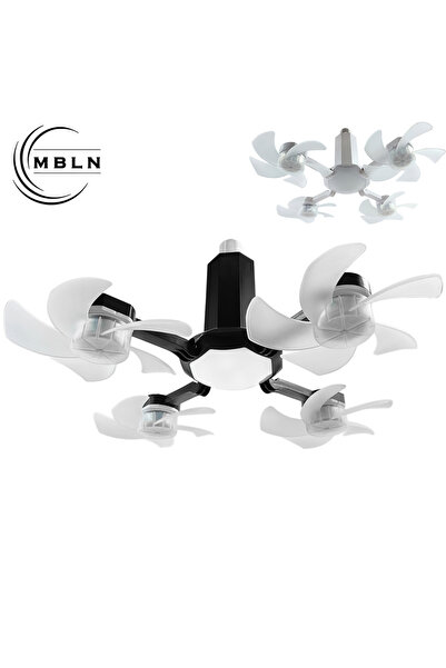 Choice 85-265V 40W 4-Head Ceiling Fan Light with LED Bulb, E26/E27 Base, 3-Sp...