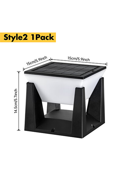 Choice مصباح إضاءة شمسي خارجي للحديقة أو العشب، مصباح عمودي شمسي، مصباح LED عصري