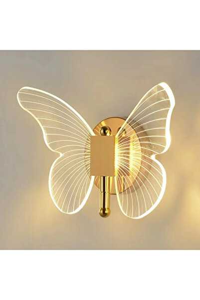 Choice مصباح حائط LED ثلاثي الألوان على شكل فراشة، مصباح حائط معدني حديث من ا...