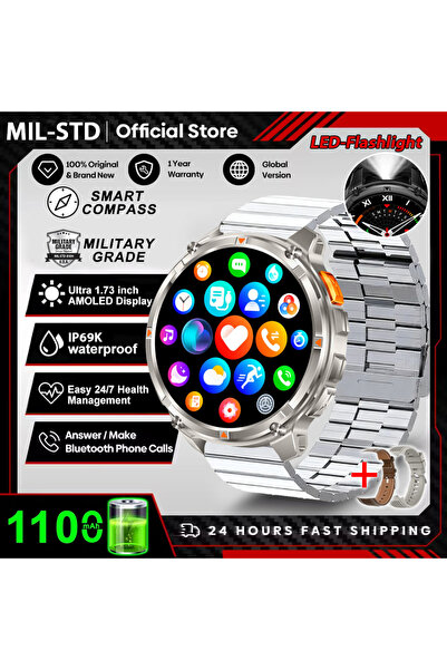 Choice ساعة ذكية جديدة من طراز T-Rex3 Ultra مزودة ببطارية كبيرة سعة 1100 مللي...