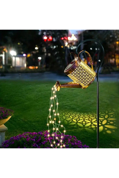 Choice فانوس معدني بإضاءة بيضاء دافئة يعمل بالطاقة الشمسية، يُستخدم كإضاءة لس...