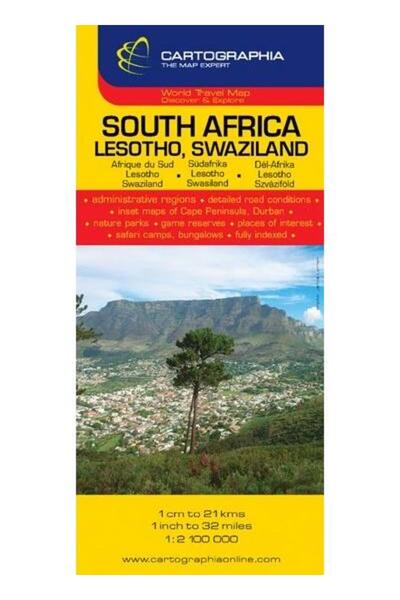 Editura Cartographia Harta rutiera Africa de Sud, Lesotho, Swaziland (1