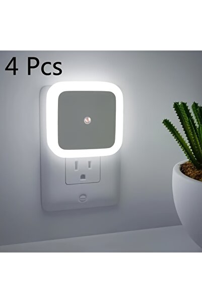 Choice مجموعة مصابيح ليلية دافئة من 4 قطع، مصابيح LED ليلية مزودة بمستشعر تشغ...