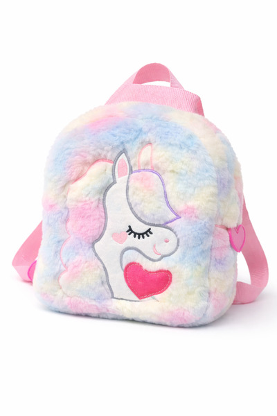 Lyona Kids Bags Lyona Bags Kids Unicorn Pelus Sırt Çantası