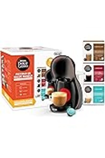 Nescafé Dolce Gusto EDG210.B Piccolo XS Black Manual Coffee Machine by DeLong...