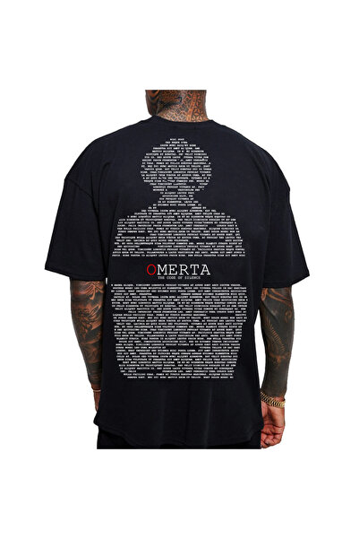 Kartier Tricou Negru Oversize The Code Of Silence