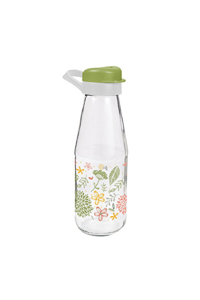 Herevin By Styli Premium Glass Water Bottle with Leak-Proof Lid 720ml